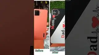 OPPO f17 back skin| mom dad skin #shorts #ytshorts #sticker