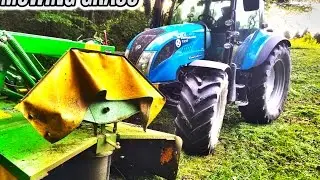 Mowing grass in Slovenia