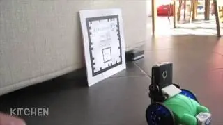 Wheelphone navigation and automatic charge using markers