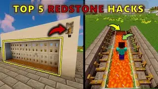 🎮 Top 5 INSANE Redstone Hacks in Minecraft! (Working Garage Door, Fire Cannon & More!)