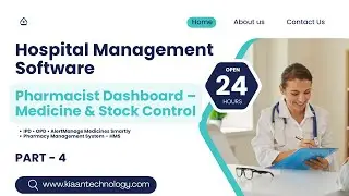 Hospital Management Software | Pharmacist Dashboard Explained | HMS Part 4