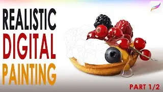 Realistic digital painting using ONLY one brush (long version)
