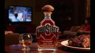 O-H-I-O! Grit in every drop, honoring Script Ohio and championship glory.
