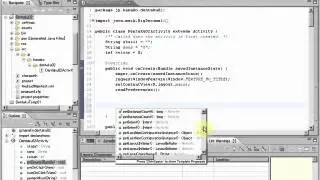 Content Assist in Eclipse shortcut to make the Android App