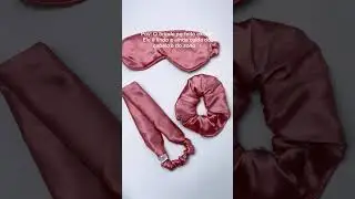 Brinde Presente Kit de Cetim M&aacute;scara de Dormir, Scrunchie e Faixa de Cabelo