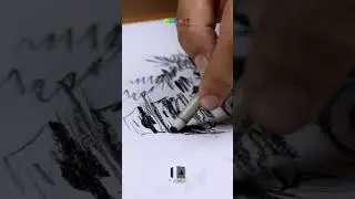 Abstract Train Drawing Course Using Charcoal - Mastering Texture and Contrast | SSM Art