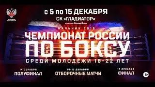 ПЕРВЕНСТВО РОССИИ ПО БОКСУ СРЕДИ МОЛОДЕЖИ 19-22 года. 5 День. ФИНАЛ.