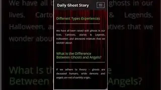 daily ghost story