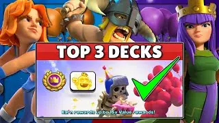 💪TOP 3 DECKS for the ROYAL TOURNAMENT in Clash Royale