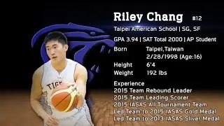 #12 Riley Chang | TAS Tiger | 6'4 (191cm) | 192 lbs(87kg) | Age:16 | SG/SF