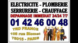 VITRIER PARIS 15 75015 DEPANNAGE VITRERIE 7/7 24/24