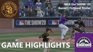 Padres v. Rockies (2023) | MLB the Show 20 | Bacon's Fictional Roster