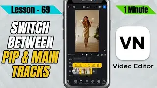 How to Switch Between PIP Track and Main Track in VN Editor - Lesson 69 VN Video Editor Tutorial