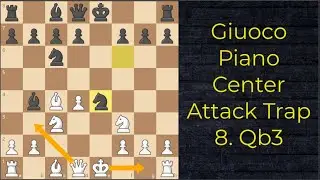 | Giuoco Piano Center Attack Trap 8. Qb3 |