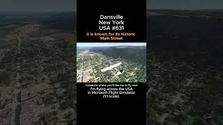Дансвилл, Нью-Йорк, из Microsoft Flight Simulator #dansville #newyork #msfs #joaha45 #usa