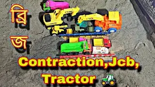 Tractor vs. Bridge: Can We Build It?#ambulance #trending #toy #tractorvideo #madeforkids #tractor 