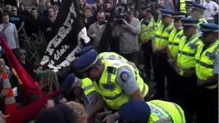 Police Block Protest Then Attack Peaceful Protesters
