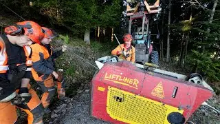 Forstseilbahn 🇨🇭🌲 Aufbau im steilen Gelände mit Bernet & Mathys Forstunternehmung GmbH Teil 1