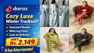 Cozy Luxe Winter Tracksuit for Women by Ghulam Traders | Daraz Pakistan Best Winter Deal | Amjad |