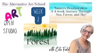 Beginner Friendly Forest Painting | Toadstools & Pinecones in Watercolor