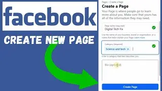 How to Create a Facebook Page on (Laptop/PC) 2024