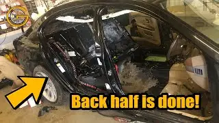 Continuing the strip down of the BMW 745i for the Silver Shadow project