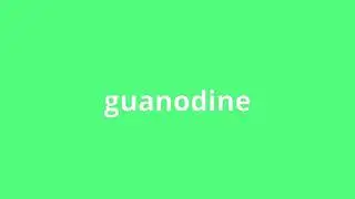 what is the meaning of guanodine.