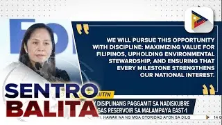 DOE, tiniyak ang disiplinadong paggamit sa nadiskubreng natural gas reservoir sa Malampaya East-1