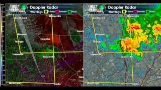Downburst on Radar 7/27/2012 6:17:39 PM