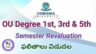 Osmania University Degree 1st, 3rd & 5th Semester Revaluation Results Nov/Dec 2019/20