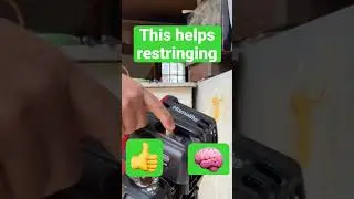 Remove the spark plug when restringing your weed trimmer
