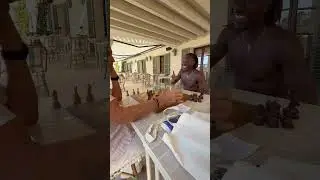 Richard Branson threw water at Eberechi Eze after chess match 🤣 (via @richardbranson/IG)