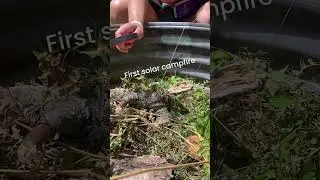 Firepit smoke with a magnifying glass. #campfire #magnifyingglass