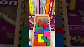 Intelligent Wooden Tetris Puzzle &ndash; Smart Toy Fun for Kids #toys #babygear #funny
