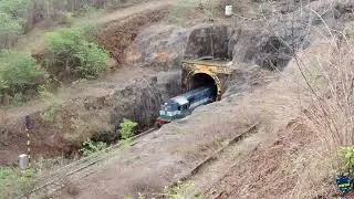 Train emerging out from the tunnel at Adavali, Ratnagiri | Konkan Railways
