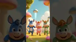 Cute Donkey Dance |#love #cartoon #nature #animation  #cute #disney #shortvideo #shorts #trending