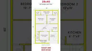 28x40 House 3 #home #20x40 #housedesign #20x45 #homedesign #house #20x60 #homedecor