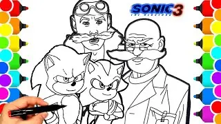 Sonic team Coloring Pages NEW Coloring and Draw Sonic Coloring Compilation1116