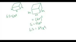 GRE Quant Cube Area Increased by a factor