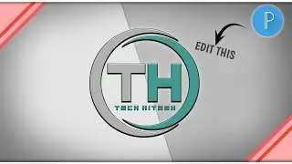 How To Edit Tech Logo In PixelLab | YouTube Channel Logo | TechHitesh | #logodesign