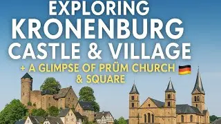 🏰 Exploring Kronenburg Castle & Village + A Glimpse of Pr&uuml;m Church & Square 🇩🇪✨