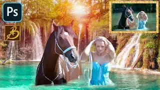 🖼️ COMBINAR dos IMÁGENES en PHOTOSHOP // ☀️ Cómo CAMBIAR FONDO de una FOTO 🤩