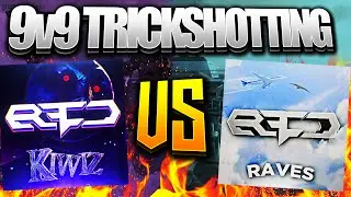 TEAM KIWIZ vs. TEAM RAVES - 9v9 Trickshotting Funny Moments