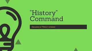 Splunk Command : Discussion on "History" command