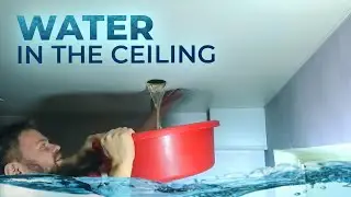 water in the ceiling! how to drain water from a stretch ceiling with your own hands?