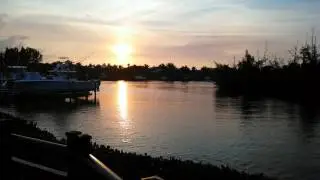 Jupiter harbour at sunset