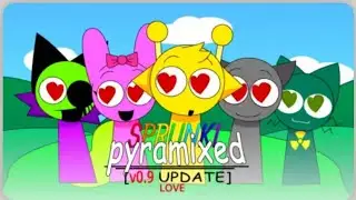 INCREDIBOX SPRUNKI pyramixed 0.9 love edition BEAT BOX FUNBOT !!! #animation #shortsfeed #funny 
