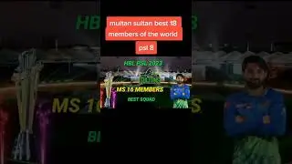 Multan Sultan best 18 members of the world, Multan Sultan Squad 2023