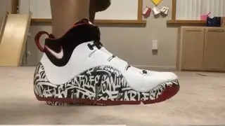 &ldquo;On foot&rdquo; Nike Zoom LeBron 4 (Graffiti)