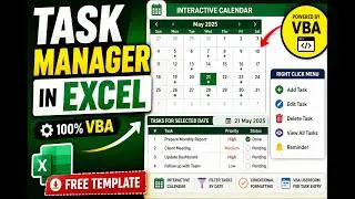 Excel To-Do List with Calendar | VBA + Modern Excel Functions Tutorial